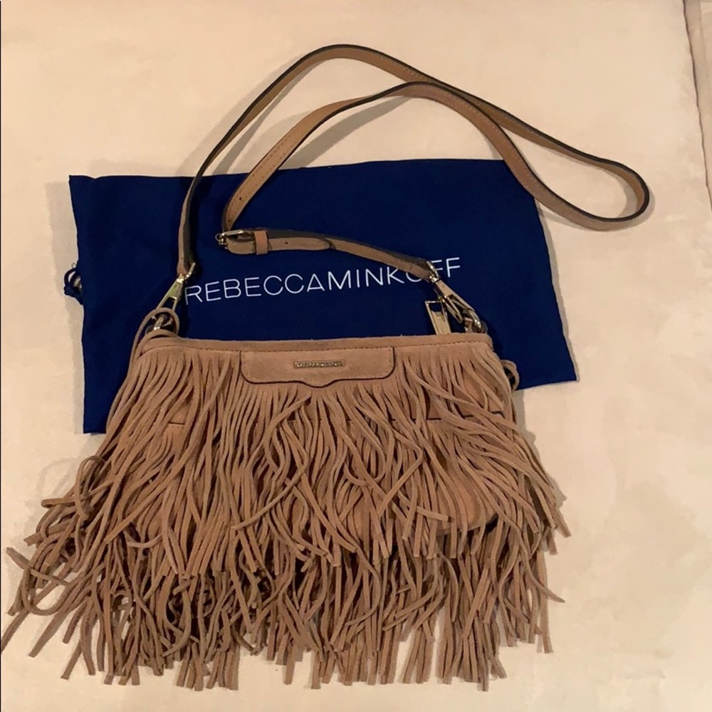 Rebecca Minkoff leather fringe crossbody bag